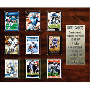 Barry Sanders Detroit Lions 15'' x 18'' Plaque