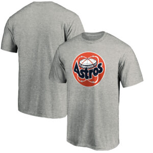 Men's Heathered Gray Houston Astros Cooperstown Collection Huntington Logo T-Shirt