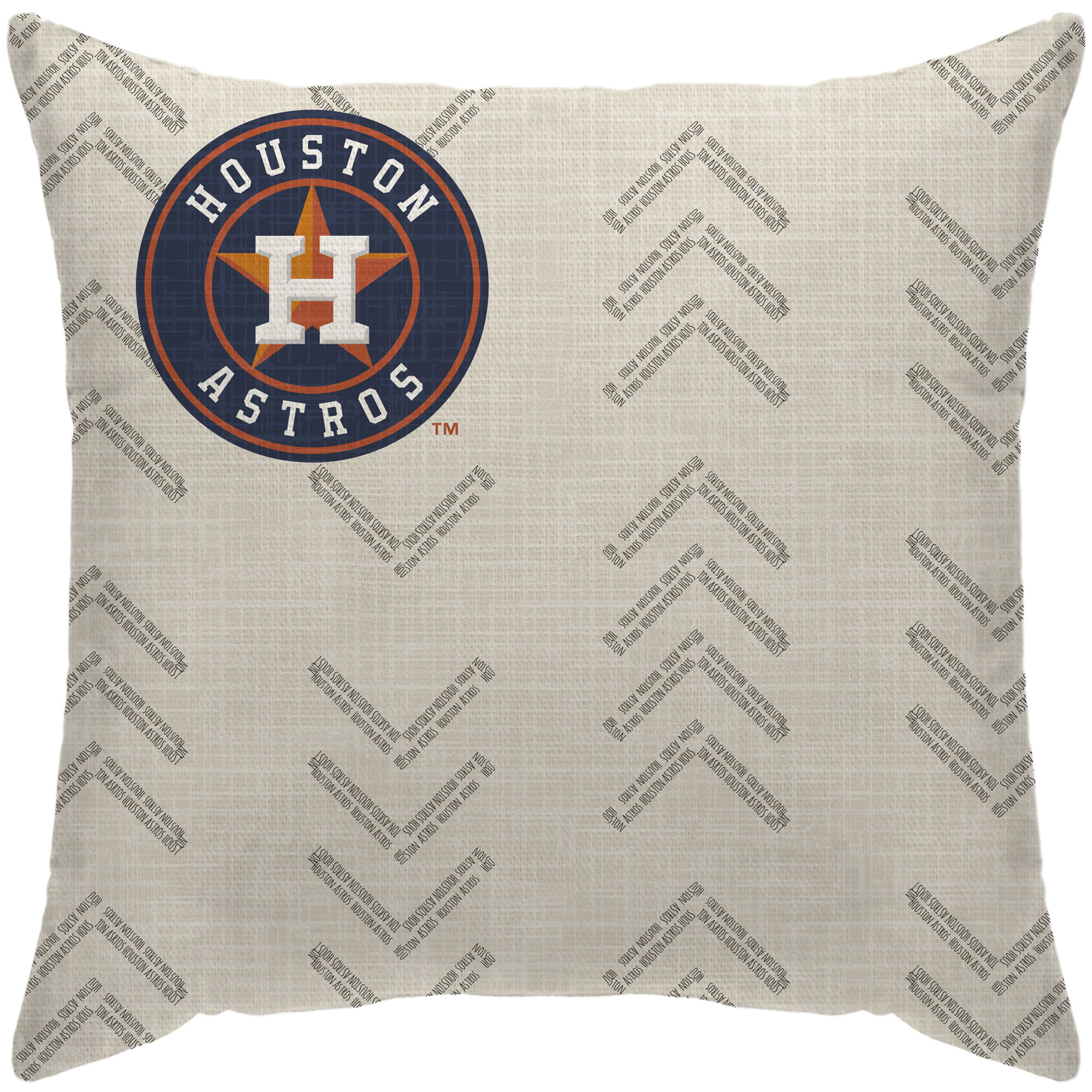 Houston Astros 18'' x 18'' Team Wordmark Decorative Throw Pillow