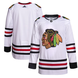 Men's adidas White Chicago Blackhawks Away Primegreen Authentic Jersey