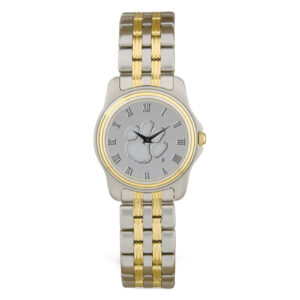 Women's Silver/Gold Clemson Tigers Two-Tone Wristwatch