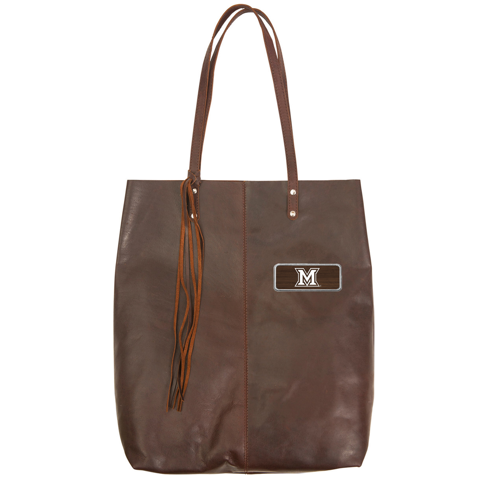 Brown Miami University RedHawks Plate Logo Mee Canyon Tote