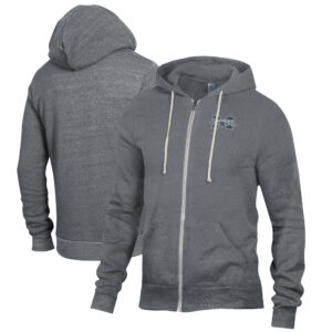 Men's Gray Moravian Greyhounds Rocky Full-Zip Hoodie
