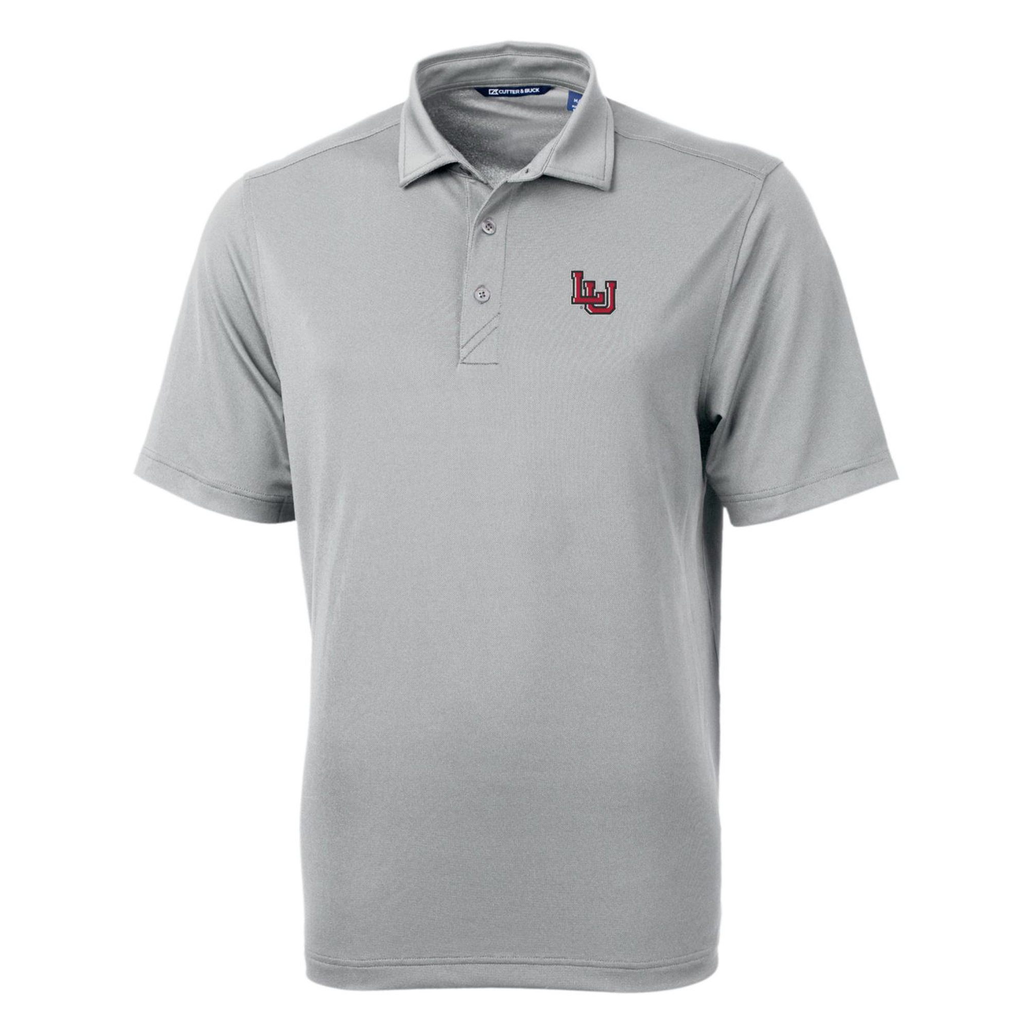 Men's Cutter & Buck Gray Lamar Cardinals Big & Tall Virtue Eco Pique Recycled Polo