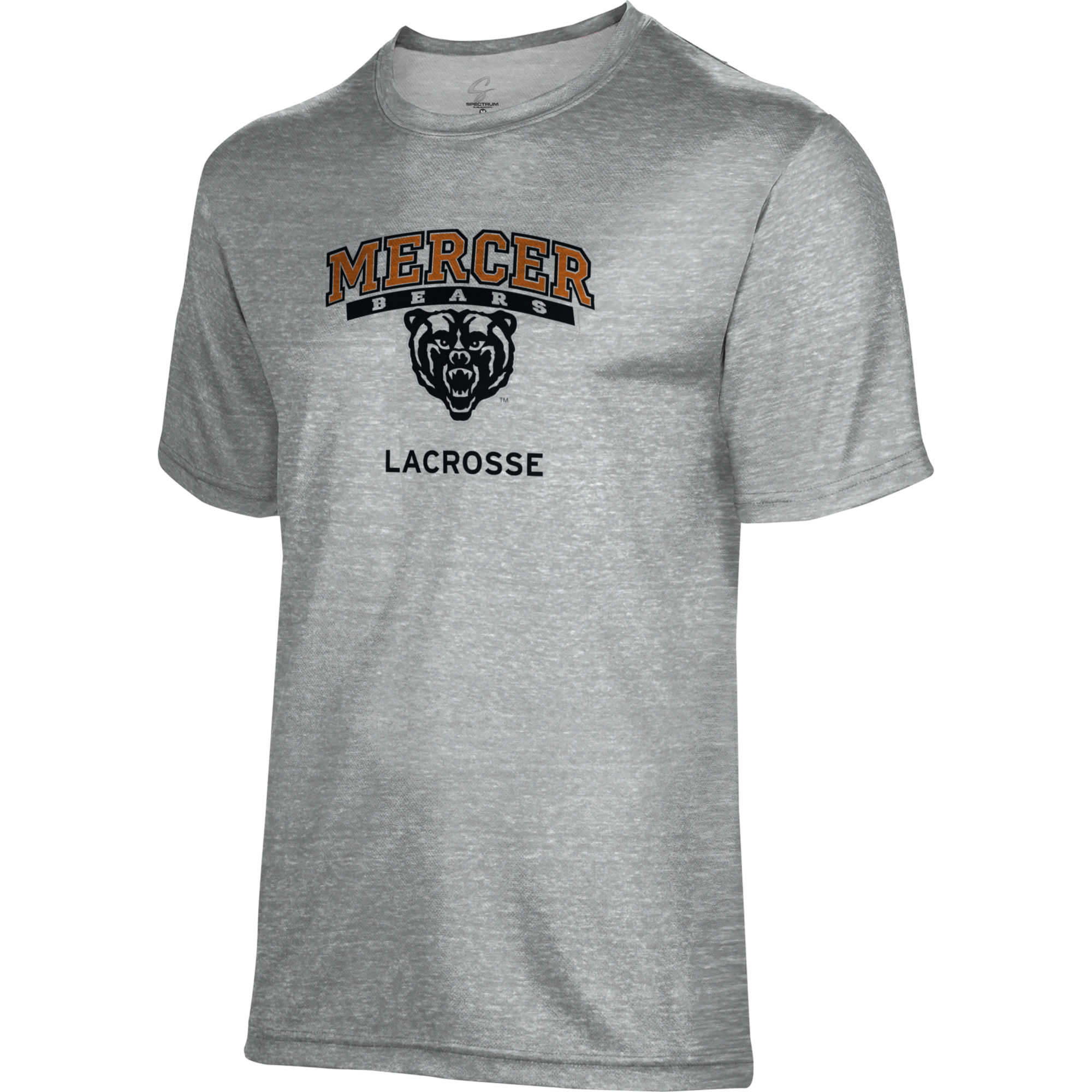 Men's Gray Mercer Bears Lacrosse Name Drop T-Shirt - Image 6