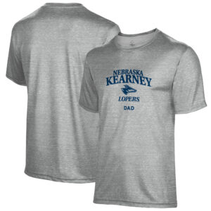 Men's Gray Nebraska-Kearney Lopers Dad Name Drop T-Shirt