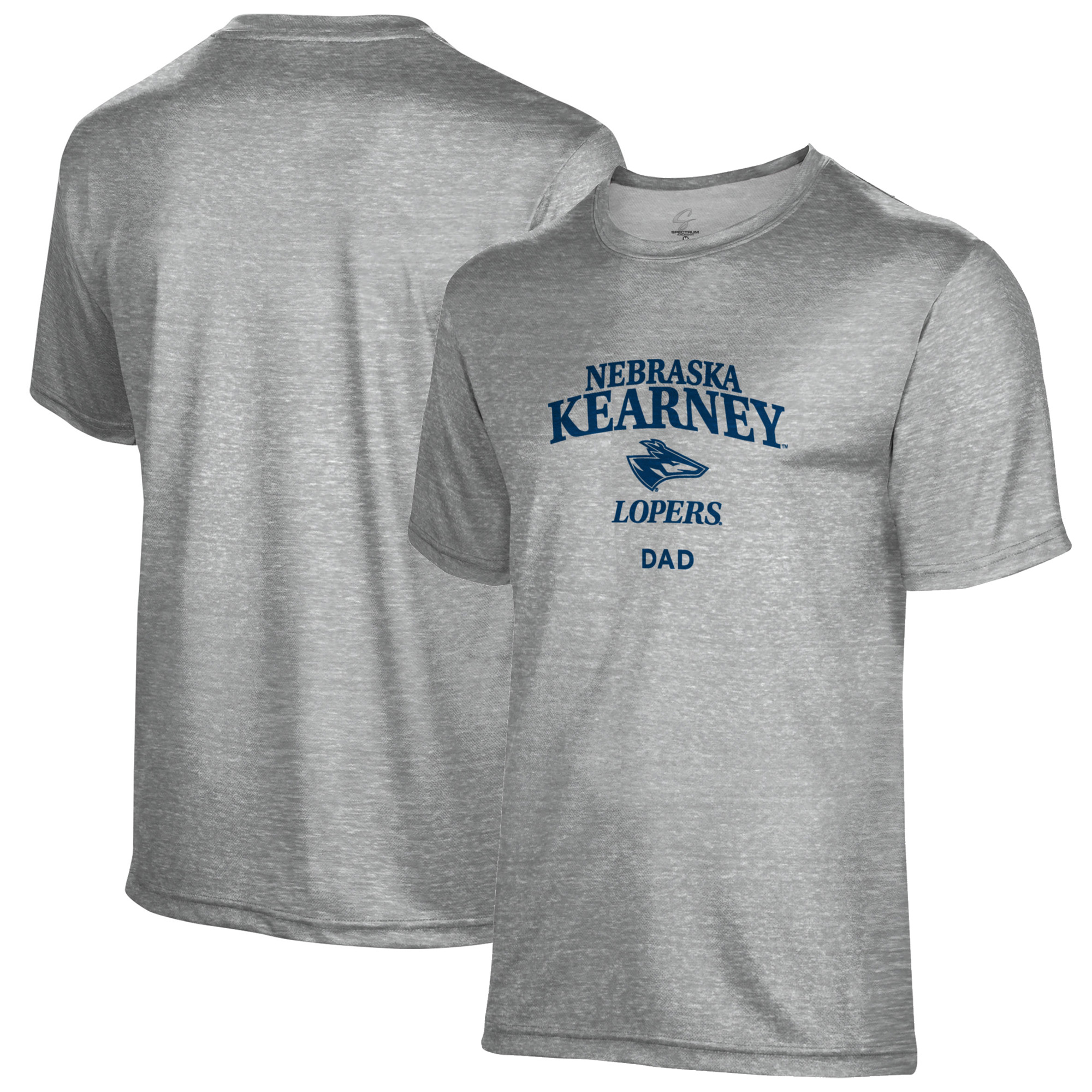 Men's Gray Nebraska-Kearney Lopers Dad Name Drop T-Shirt