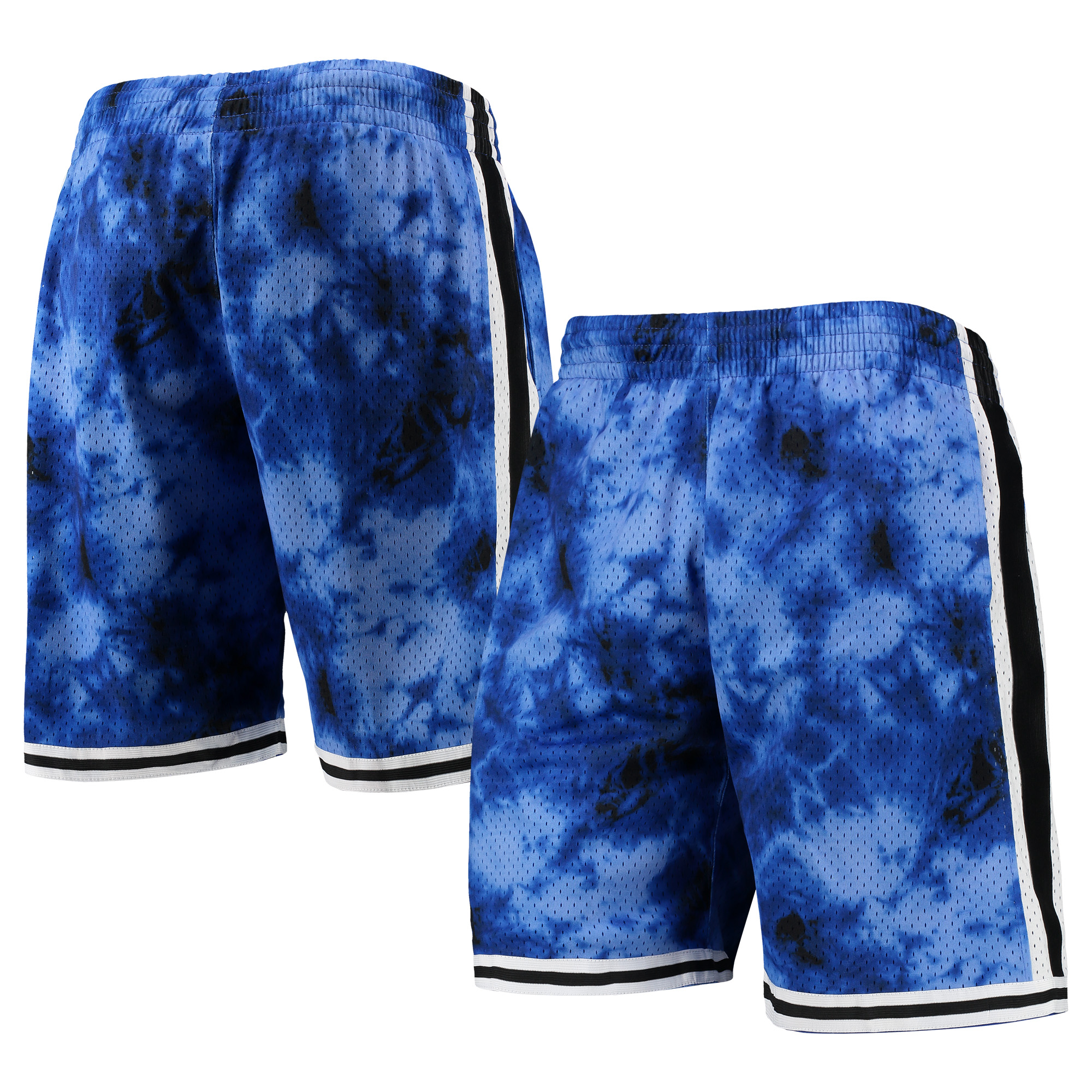 Men's Mitchell & Ness Royal Philadelphia 76ers Hardwood Classics 2000 Galaxy Swingman Shorts - Image 5