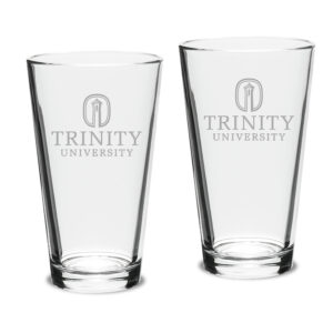 Trinity Tigers 16oz. 2-Piece Classic Pub Glass Set