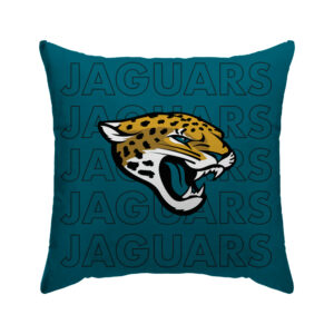 Jacksonville Jaguars 18'' x 18'' Echo Wordmark Poly Span Décor Pillow