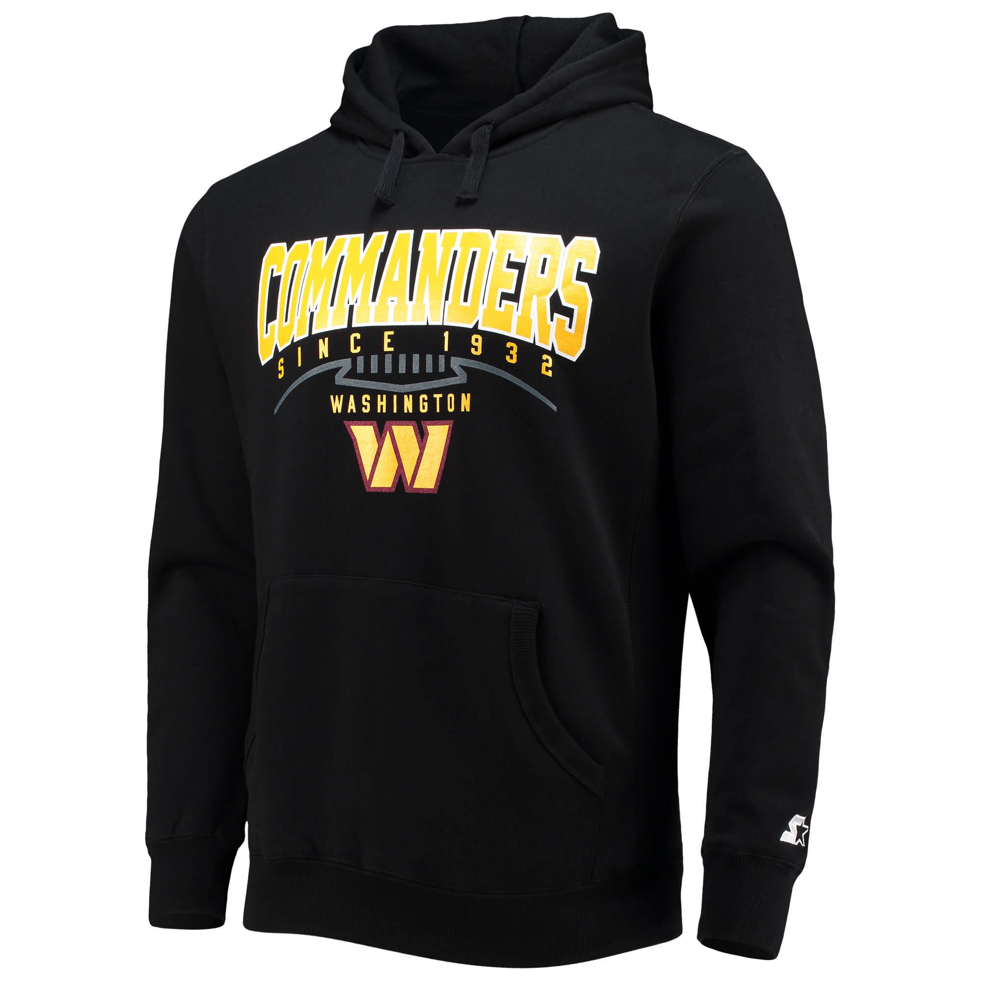 Men's Starter Black Washington Commanders Premier Pullover Hoodie - Image 6