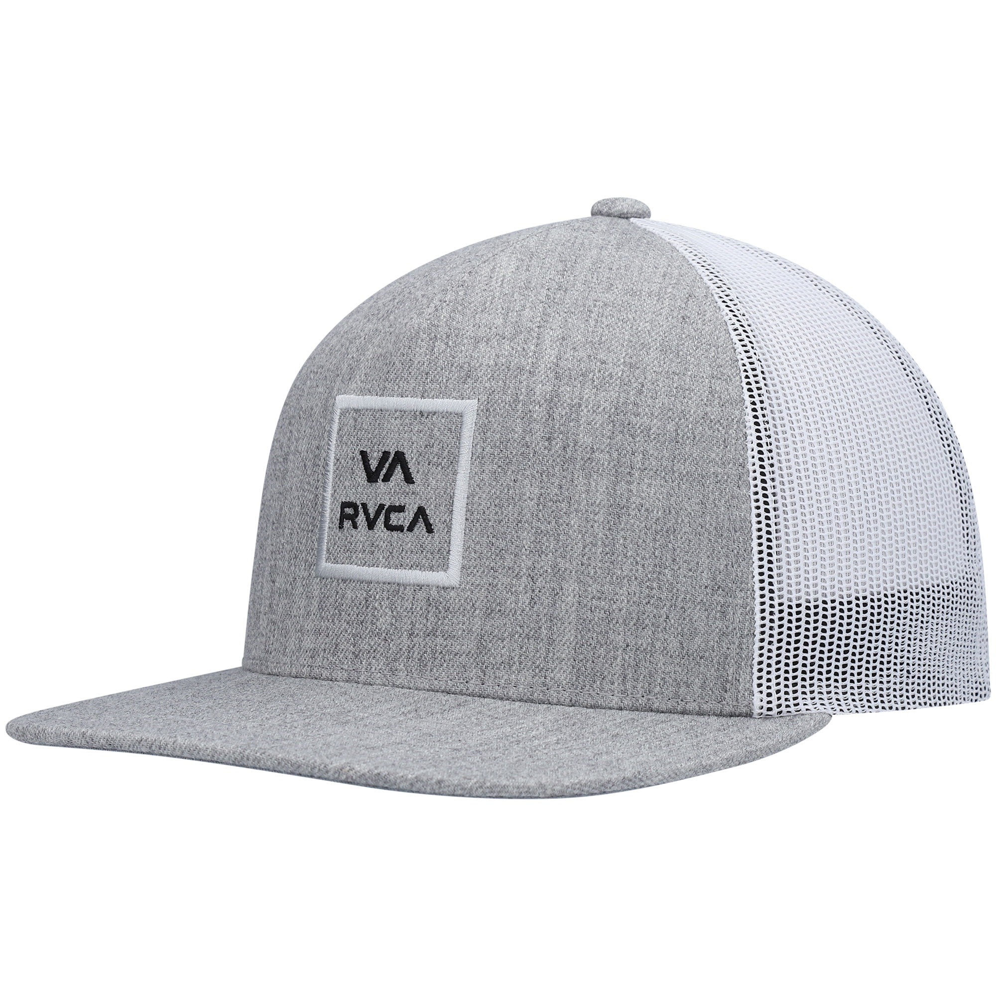 Men's RVCA Heathered Gray All the Way Trucker Snapback Hat