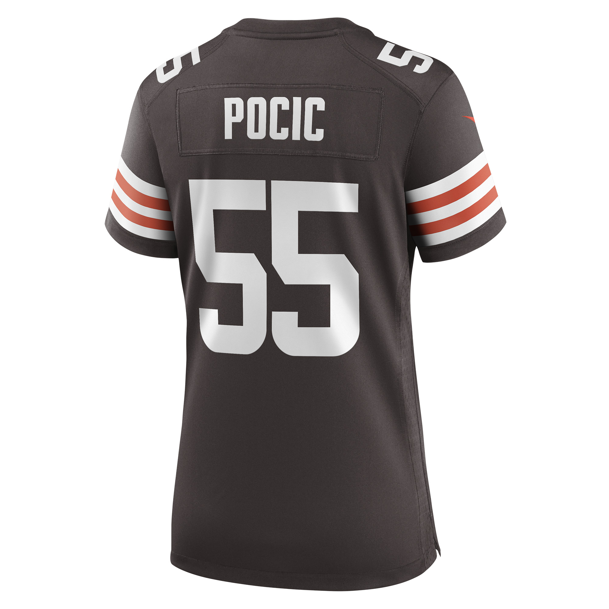 Women's Nike Ethan Pocic Brown Cleveland Browns Game Jersey - Image 4
