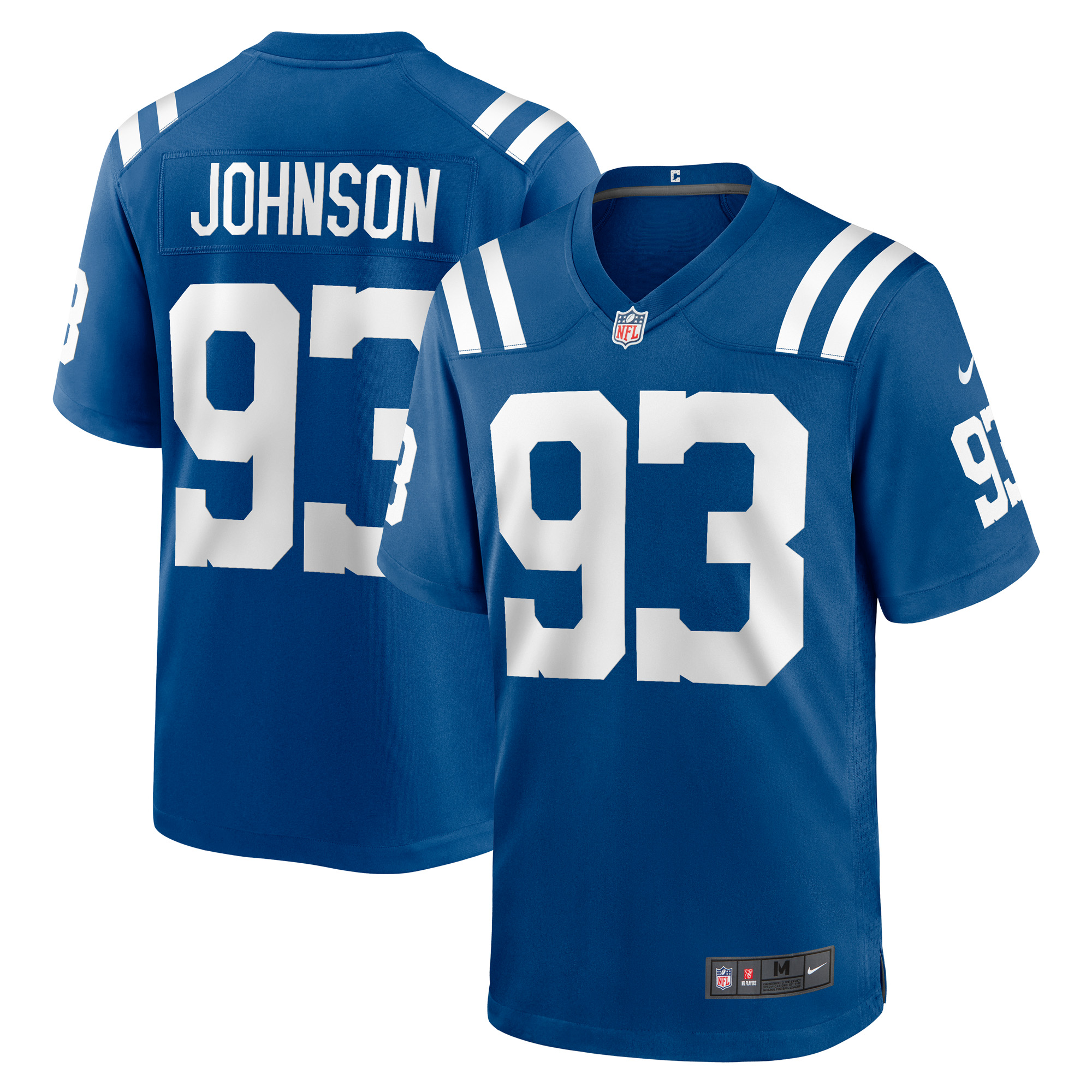 Men's Nike Eric Johnson Royal Indianapolis Colts Player Game Jersey - Image 2