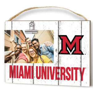 Miami University RedHawks 8'' x 10'' Weathered Clip It Frame