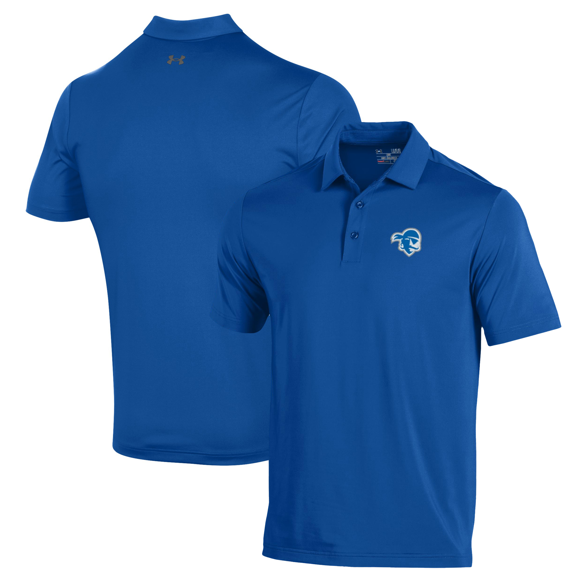 Men's Under Armour Blue Seton Hall Pirates Performance Polo - Image 5