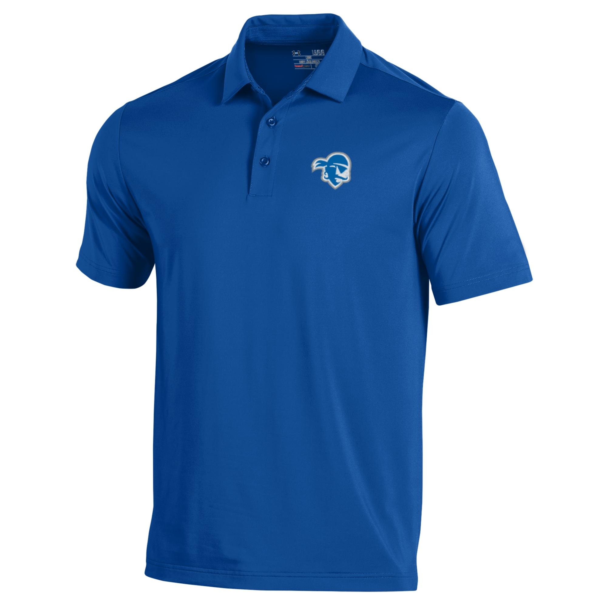 Men's Under Armour Blue Seton Hall Pirates Performance Polo - Image 3