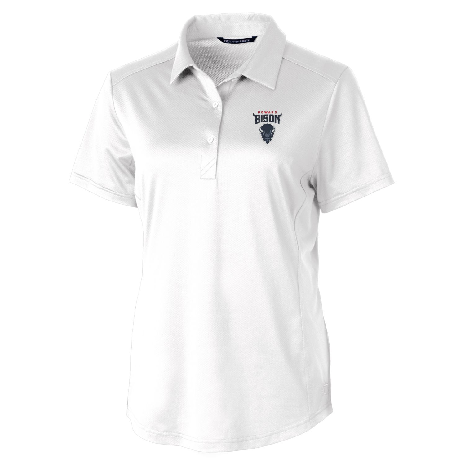 Women's Cutter & Buck White Howard Bison Prospect Textured Stretch Polo - Image 6