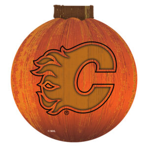 Calgary Flames 12'' Pumpkin Sign