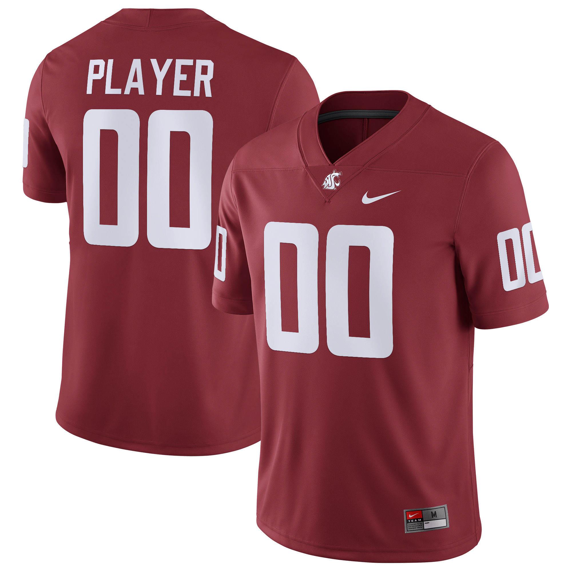 Men's Nike Crimson Washington State Cougars Pick-A-Player NIL Replica Football Jersey - Image 5