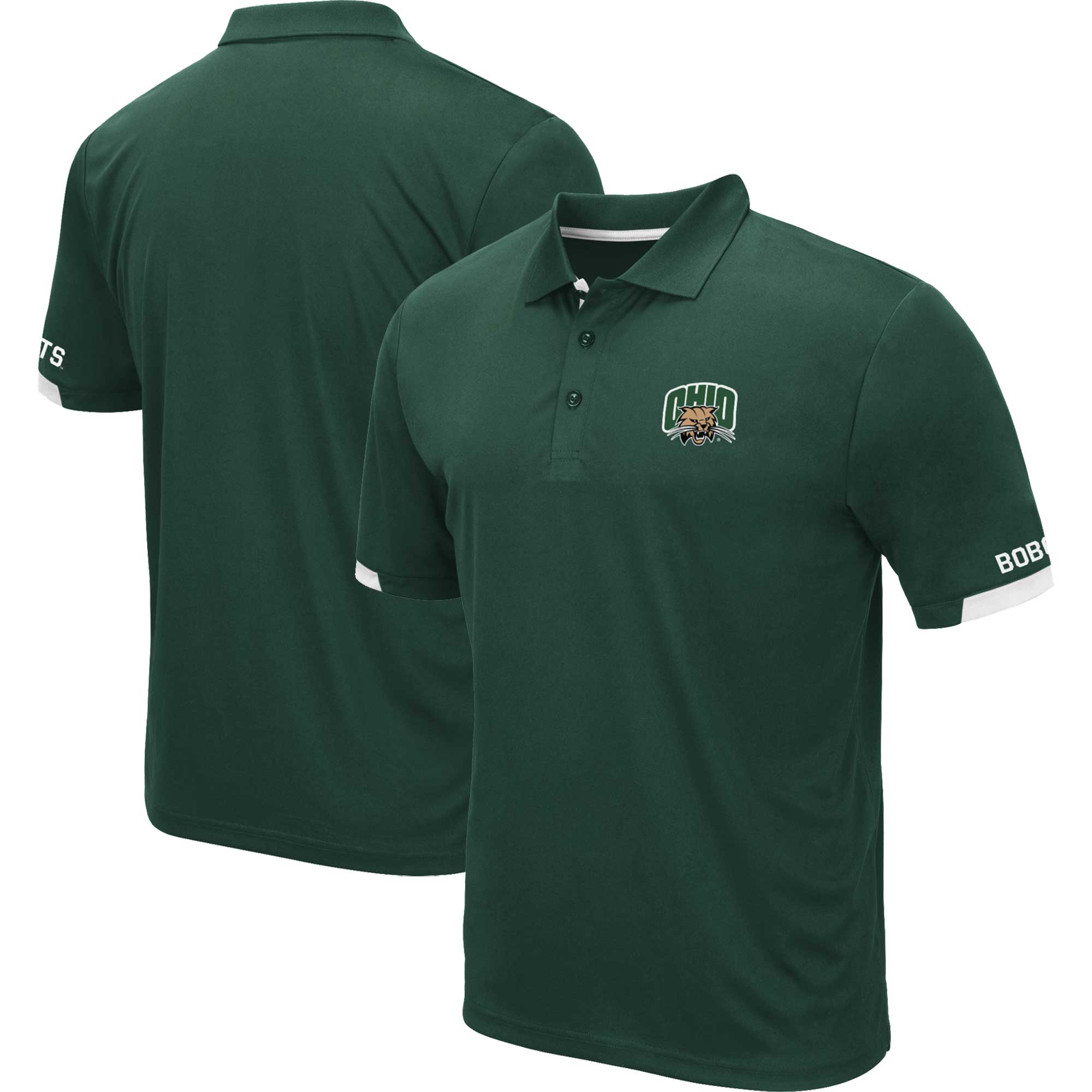 Men's Colosseum Green Ohio Bobcats Santry Lightweight Polo - Image 2