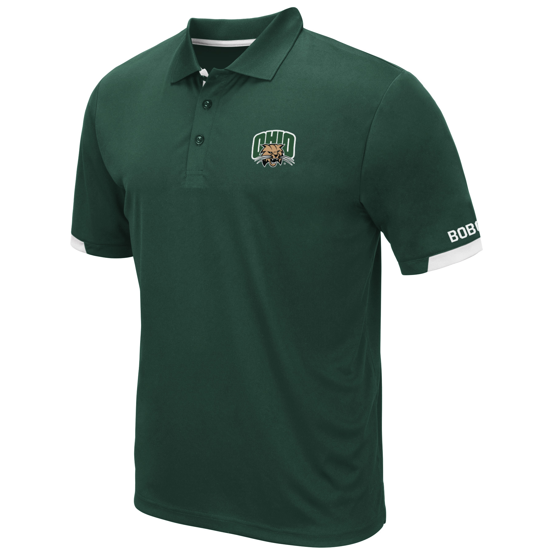Men's Colosseum Green Ohio Bobcats Santry Lightweight Polo - Image 3