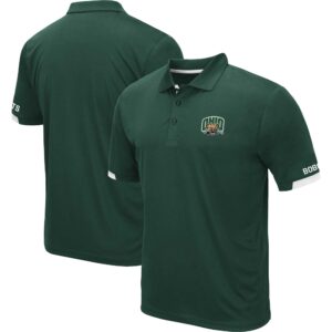 Men's Colosseum Green Ohio Bobcats Santry Lightweight Polo