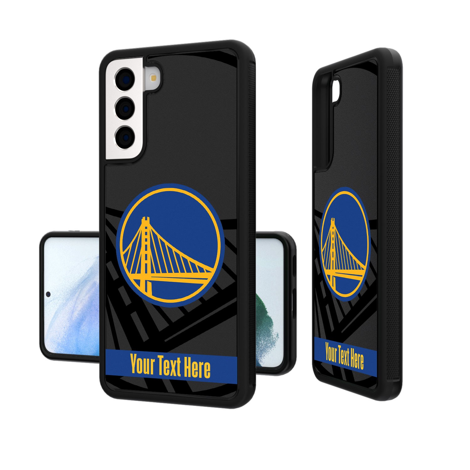 Golden State Warriors Personalized Tilt Design Galaxy Bump Case
