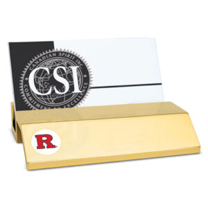 Gold Rutgers Scarlet Knights Team Business Card Holder
