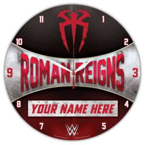 WinCraft Roman Reigns Personalized 14'' Round Clock