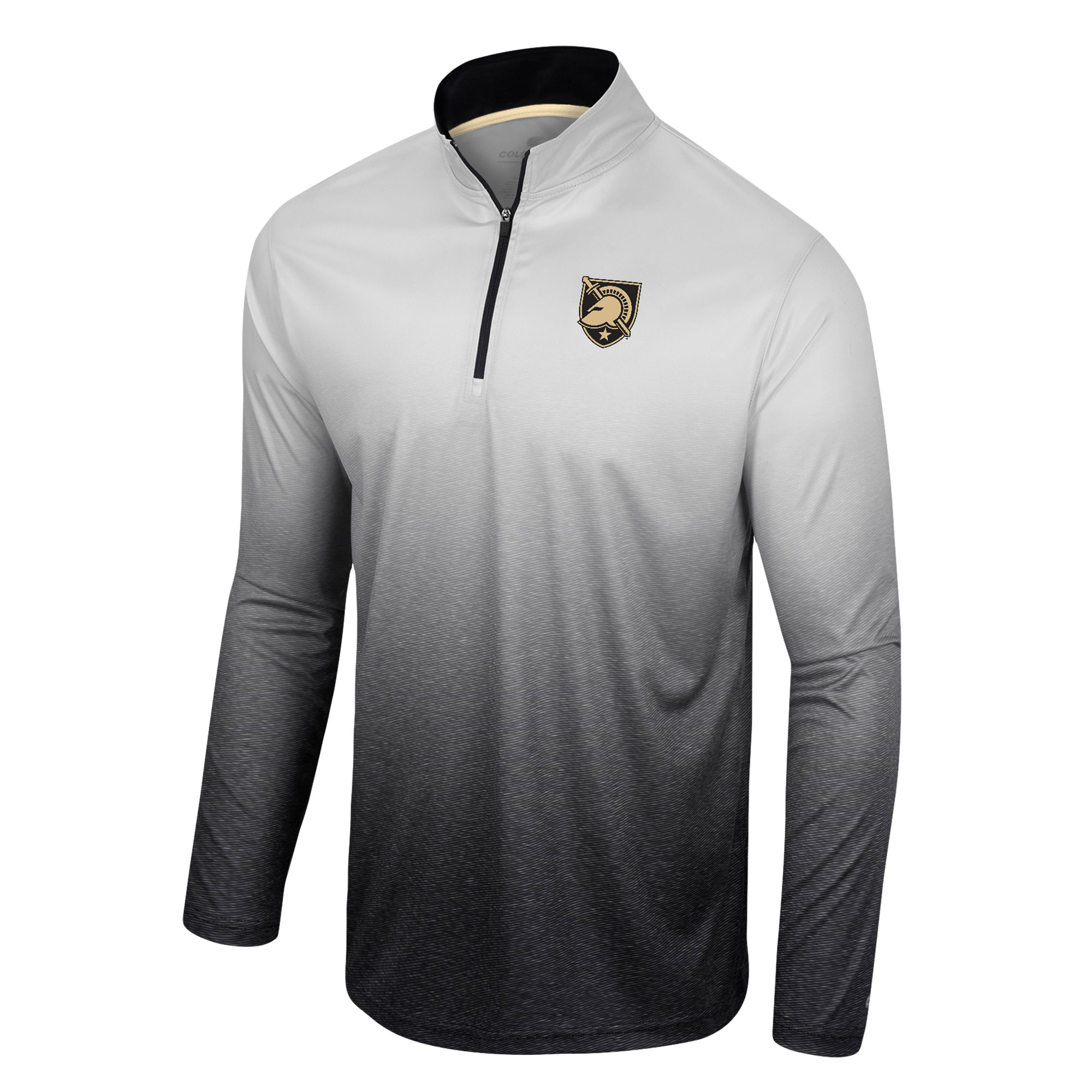 Men's Colosseum White/Black Army Black Knights Laws of Physics Quarter-Zip Windshirt - Image 6