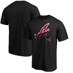 Men's Black Atlanta Braves Team Midnight Mascot T-Shirt