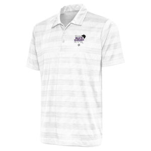 Men's Antigua White New York Black Yankees Compass Polo