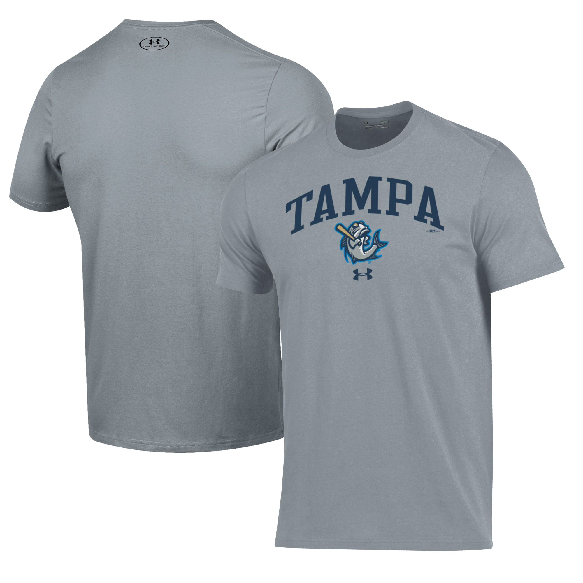 Men's Under Armour Gray Tampa Tarpons Performance T-Shirt - Image 2
