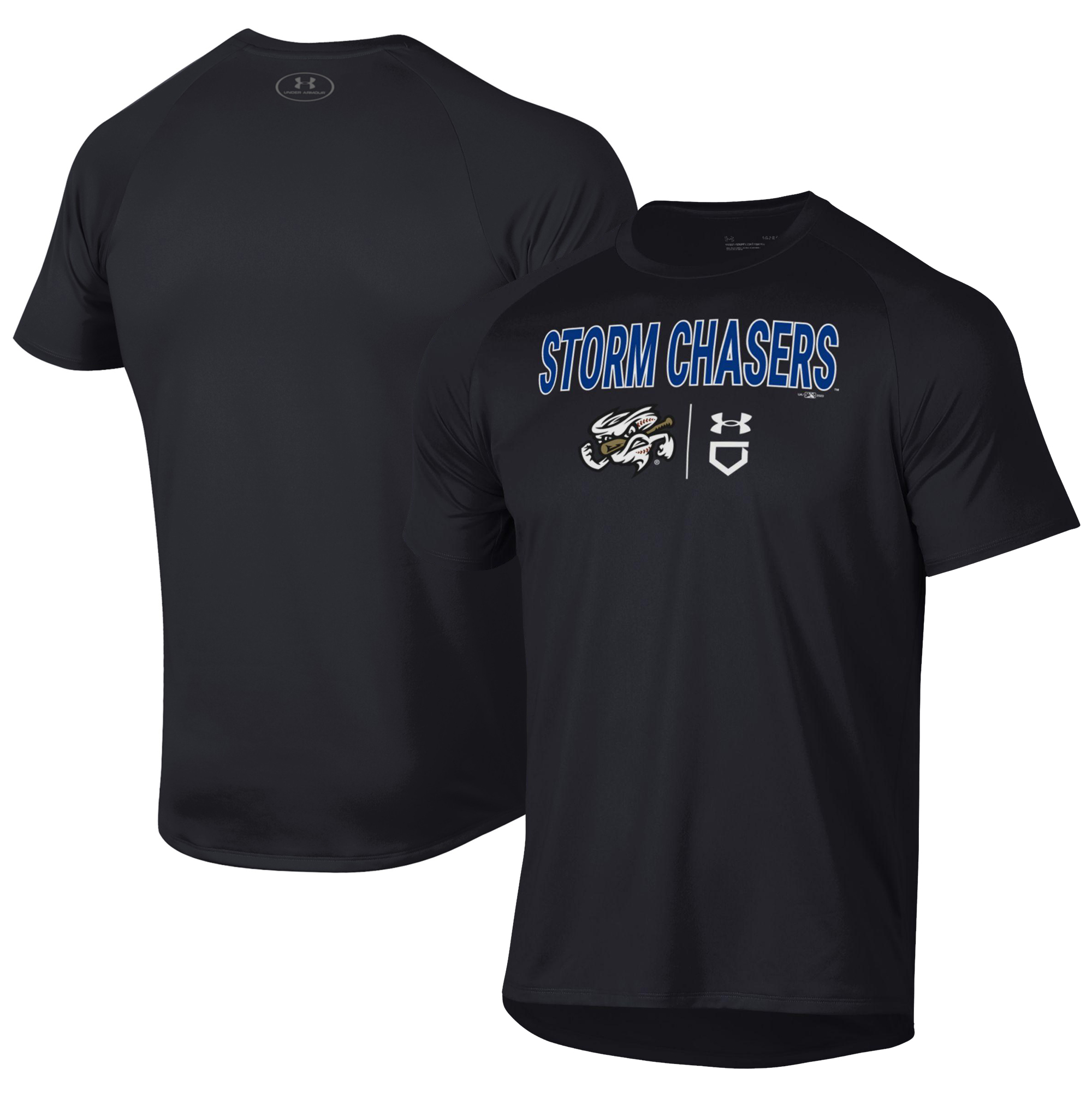 Men's Under Armour Black Omaha Storm Chasers Tech T-Shirt