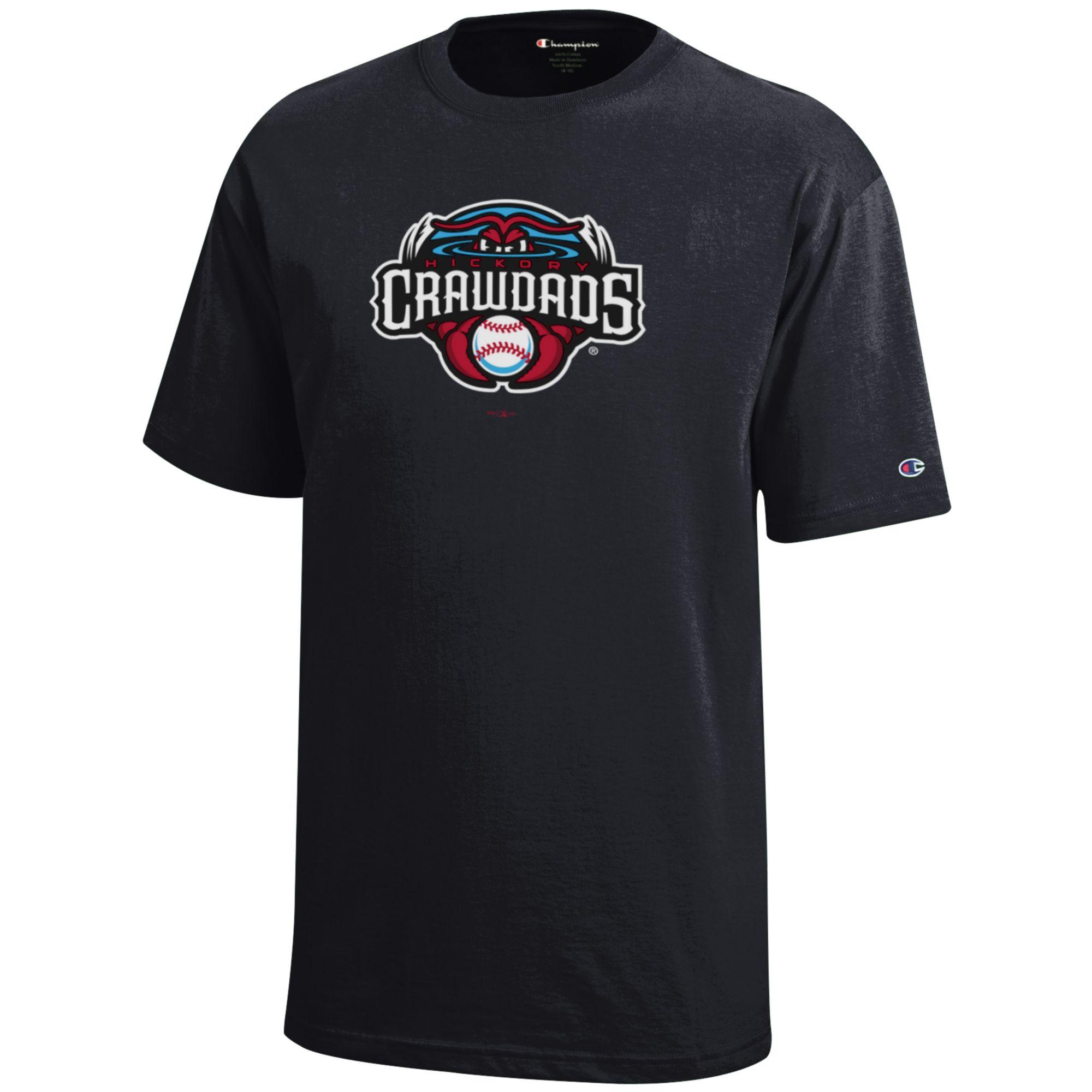 Youth Champion Black Hickory Crawdads Jersey T-Shirt - Image 3