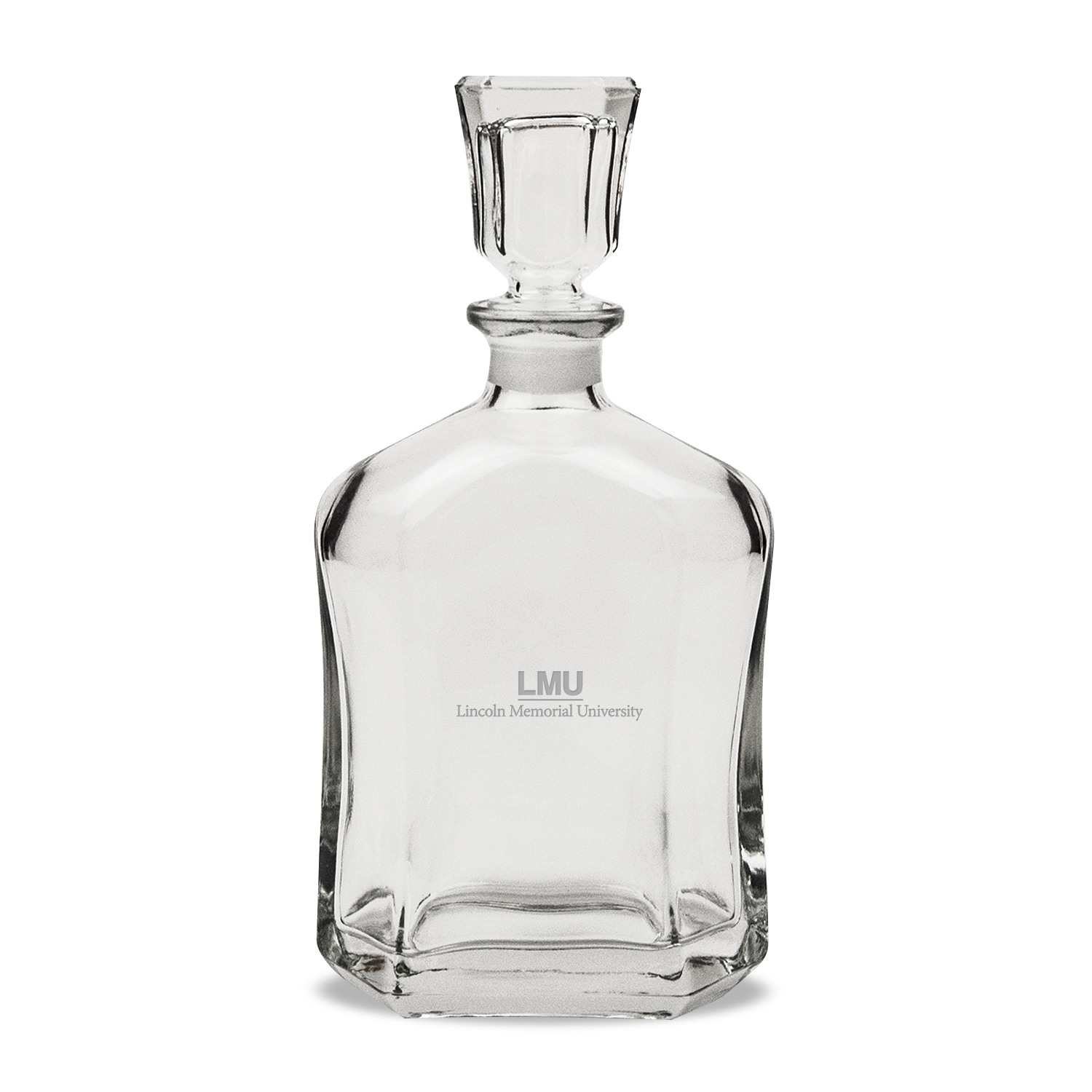 Lincoln Memorial Railsplitters Team Design 23.75oz. Crystal Whiskey Decanter