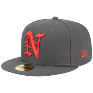 Men's New Era Gray Norfolk Tides Theme Nights Stocking  59FIFTY Fitted Hat