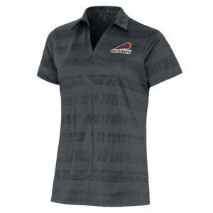 Women's Antigua Charcoal Sioux Falls Skyforce Compass Polo