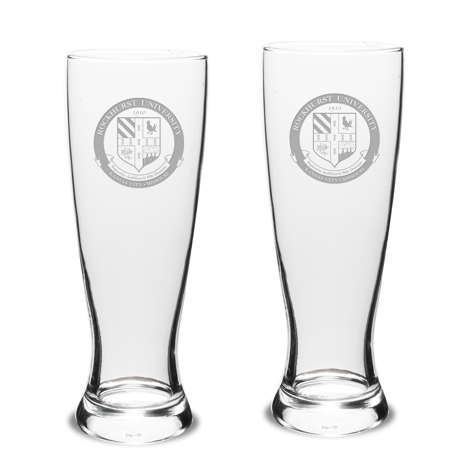 Rockhurst Hawks 23oz. Two-Piece University Pilsner Glass Set