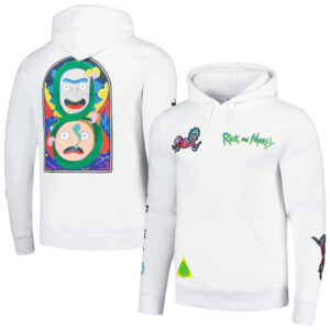 Men's Freeze Max White Rick And Morty Pullover Hoodie
