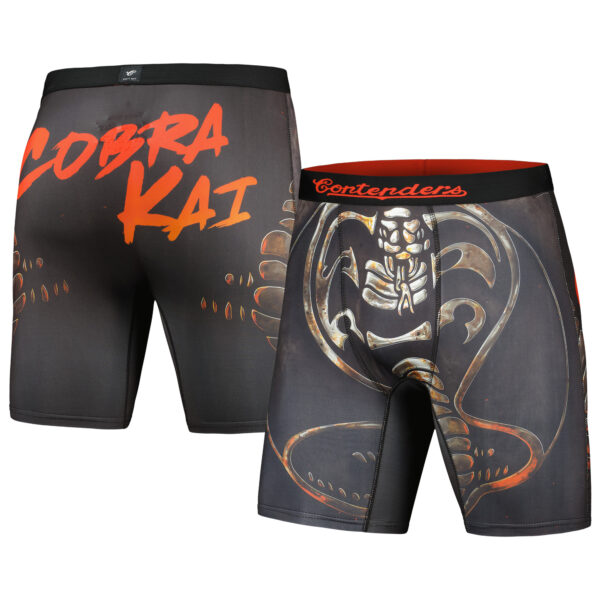 Men's Contenders Clothing Black Cobra Kai New School Boxer Briefs