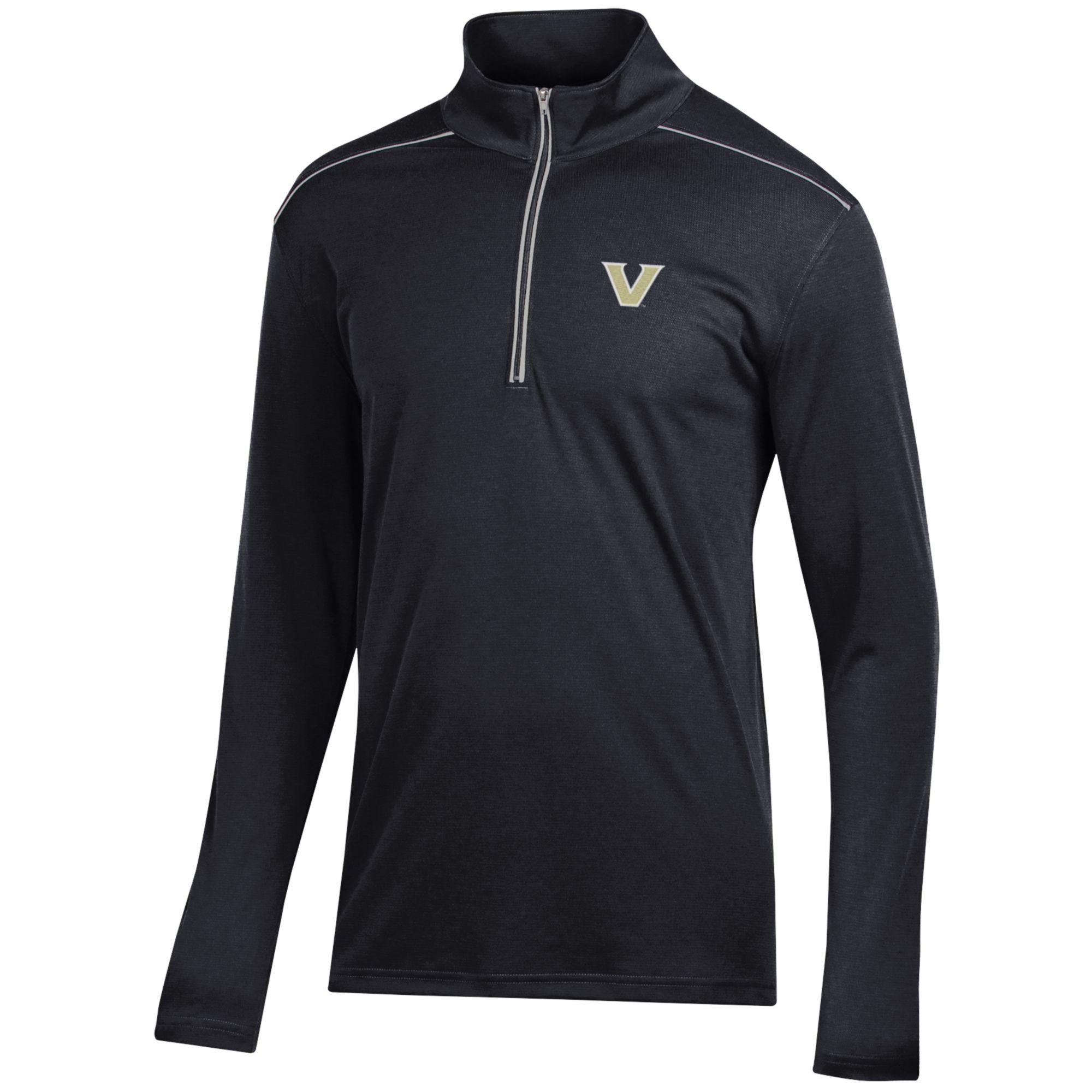 Men's Black Vanderbilt Commodores Classic Jacquard Quarter-Zip Pullover Top - Image 6