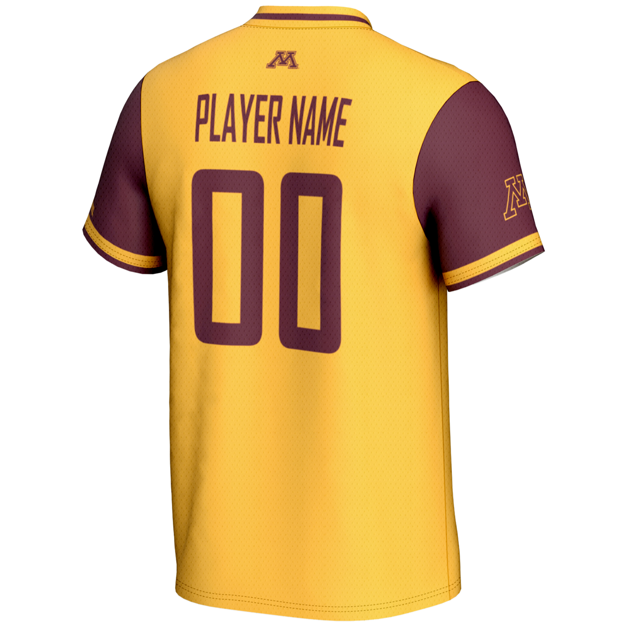 Youth GameDay Greats Gold Minnesota Golden Gophers NIL Pick-A-Player Lightweight Softball Jersey - Image 7