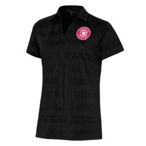 Women's Antigua Black Vancouver Canadians Compass Polo