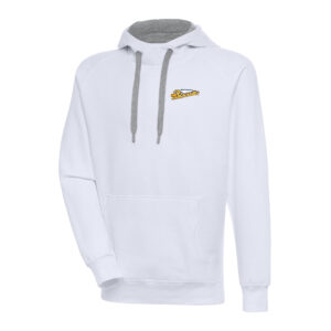 Men's Antigua  White Montgomery Biscuits Victory Pullover Hoodie