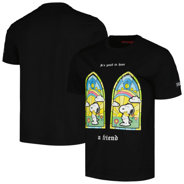 Unisex Freeze Max  Black Peanuts Snoopy A Friend T-Shirt