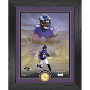 Highland Mint Lamar Jackson Baltimore Ravens 13" x 16" Bronze Coin Photo Mint