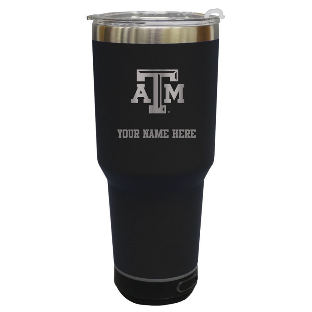 The Memory Company Texas A&M Aggies Personalized 30oz. Stainless Steel Bluetooth Tumbler