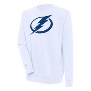 Men's Antigua  White Tampa Bay Lightning Victory Pullover Sweatshirt